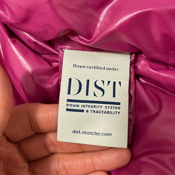 NWT Women’s Medium Moncler Bardanette Hooded Quilted Shell Down Jacket In Red - Picture 12 of 16